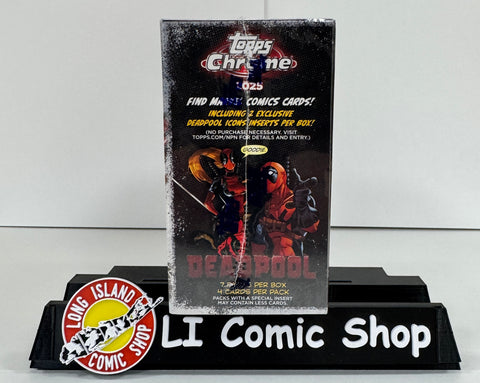 2025 Topps Chrome Marvel Deadpool Trading Cards Blaster Box Factory Sealed