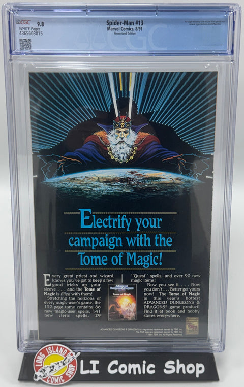 Spider-Man #13 CGC 9.8 Newsstand (Marvel 1991)