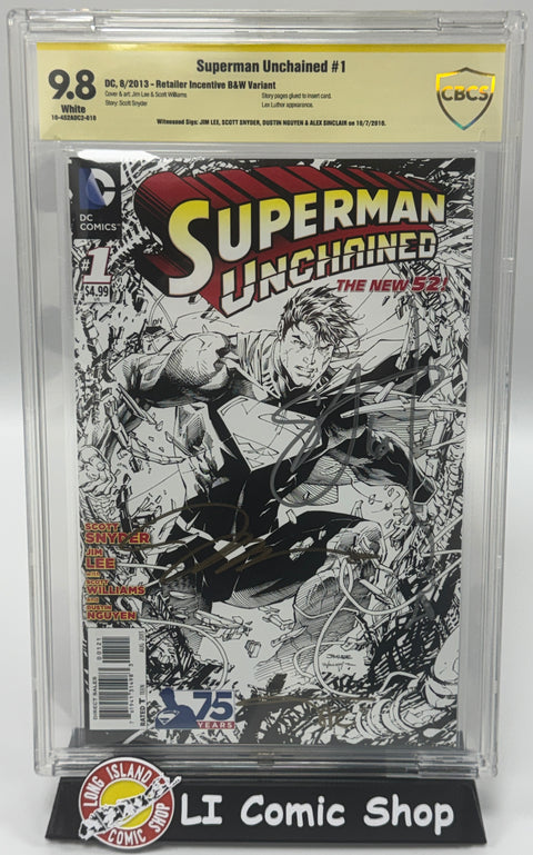 Superman Unchained #1 CBCS 9.8 SIgned (DC Comics 2013)