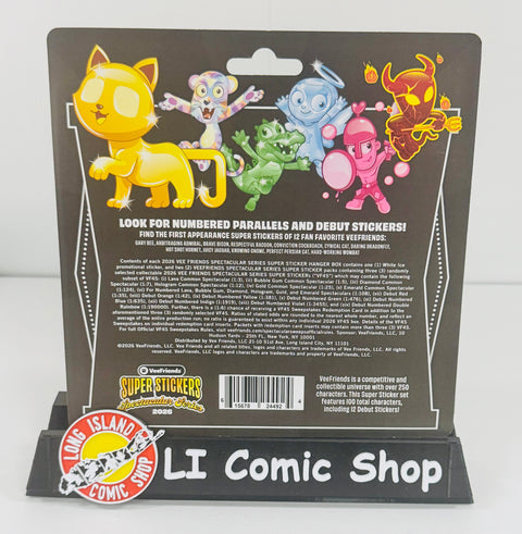 Veefriends Super Stickers Spectacular Series 2026 Hanger Pack Curious Crane WHITE ICE_Front